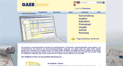 Desktop Screenshot of gaeb-converter.de